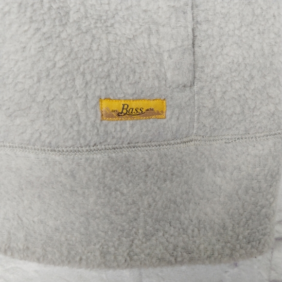 G.H. Bass Artic Terrain Fleece Mens Gray Vest Sz M - Picture 5 of 6